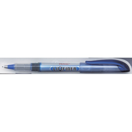 Liner cu cerneala PENAC Liqfiner Medium Point, varf 0.6mm - scriere albastra