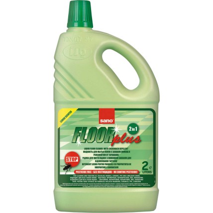 Detergent pentru pardoseli, curata, parfumeaza si respinge insectele, 2L, SANO FLOOR PLUS