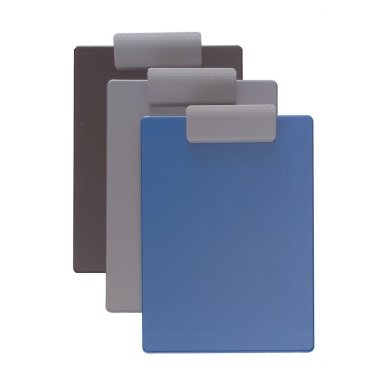 Clipboard simplu A4, din platic rigid, cu clema relocabila (portret/landscape), ALCO - albastru