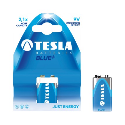 Baterii zinc carbon 9V, Tesla Blue - A1099137098