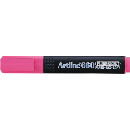 Textmarker ARTLINE 660, varf tesit 1.0-4.0mm - roz fluorescent