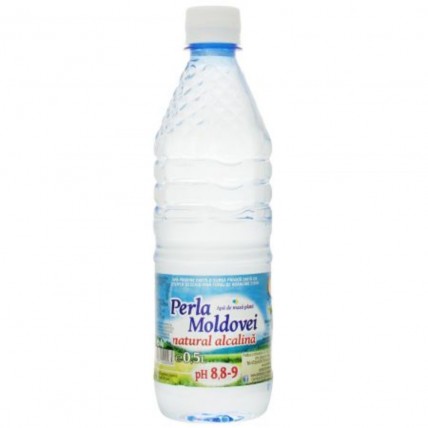 Apa plata natural alcalina PH 8.8 Perla Moldovei 0.5 L, 12 buc/bax