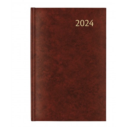 Agenda 14x21cm,1zi/pag (384 pag) DAILY - Balacron rosu