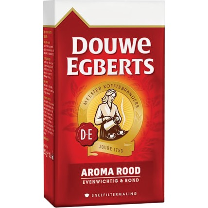 Cafea Douwe Egberts aroma rood, 250gr./pachet - macinata