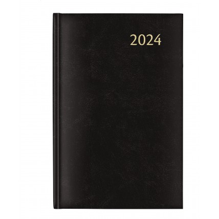 Agenda 14x21cm,1zi/pag (384 pag) DAILY - Balacron negru