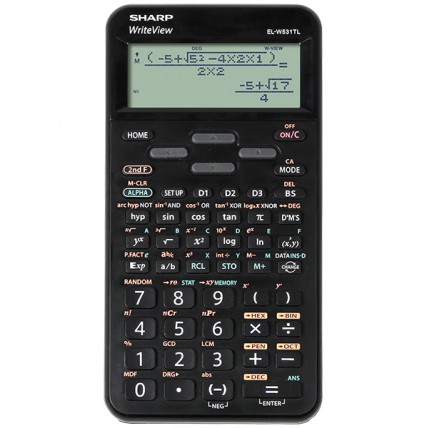 Calculator stiintific, 16 digits, 422 functiuni, 157x78x15 mm, SHARP EL-W531TL - negru