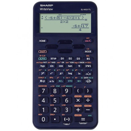 Calculator stiintific, 16 digits, 422 functiuni, 157x78x15 mm, SHARP EL-W531TL - albastru