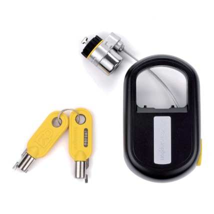 Cablu de securitate Kensington MicroSaver, cu cheie, retractabil, 2 mm, 120 cm, negru