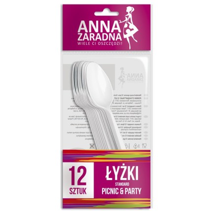 Linguri plastic, 12 buc/set, Anna Zaradna