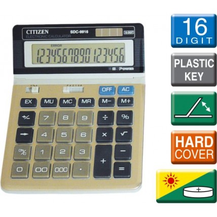 Calculator de birou, 16 Digits, CITIZEN 9916/8916