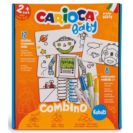 Set articole creative CARIOCA Baby Combino Robots 2+