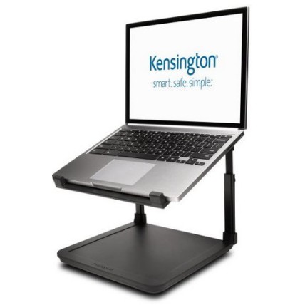 Suport pentru laptop Kensington SmartFit, inaltime reglabila, cu suport pentru depozitare, negru