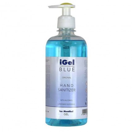 Gel alcoolic dezinfectant pentru maini 500 ml, Igel Blue