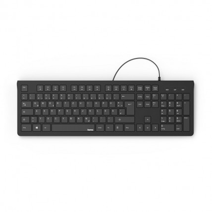 Tastatura KC-200 basic, US, negru, Hama