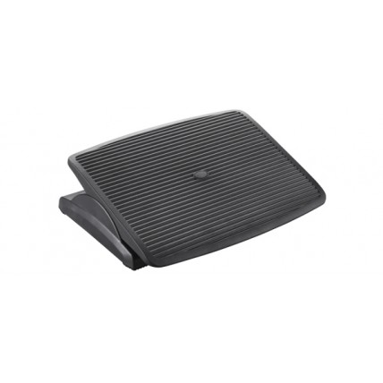 Suport pentru picioare, ergonomic, ajustabil, 470 x 355 x 95mm, Plastidea - negru