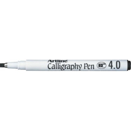 Marker ARTLINE Calligraphy, varf tesit din fetru 4.0mm - negru