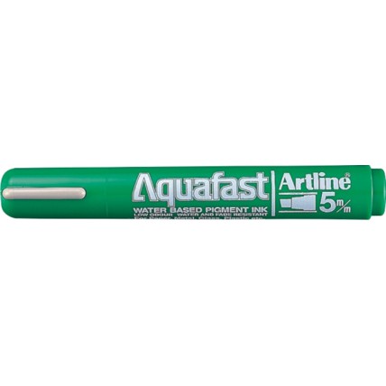Marker Aquafast, varf tesit, 5 mm, ARTLINE - verde