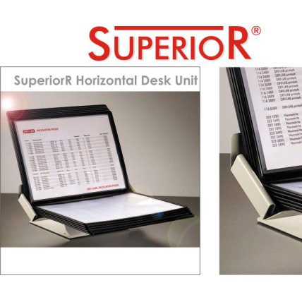 Suport display pentru 30 buzunare A4, orizontal, HD DESIGN Superior