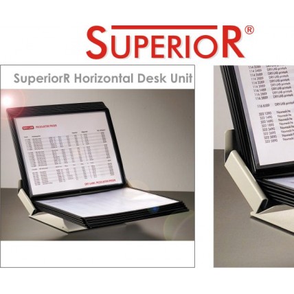 Suport display pentru 30 buzunare A4, orizontal, HD DESIGN Superior