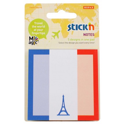 Magic notes autoadeziv 70 x 70 mm, 5 x 20 file, Stick"n Magic Notes Architecture - 5 tari