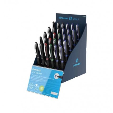 SIS Display SCHNEIDER One Sign Pen, 30 rollere cu cerneala 1.0mm-(12x albastru,negru, 3x rosu,verde) SIS Display SCHNEIDER One Sign Pen, 30 rollere cu cerneala 1.0mm-(12x albastru,negru, 3x rosu,verde)