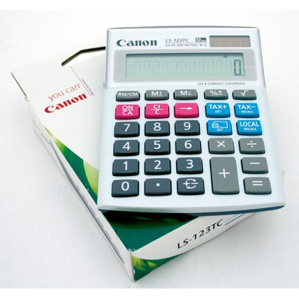 Calculator birou, 12 Digits, CANON LS 123TC, 100 x 130 x 25 mm
