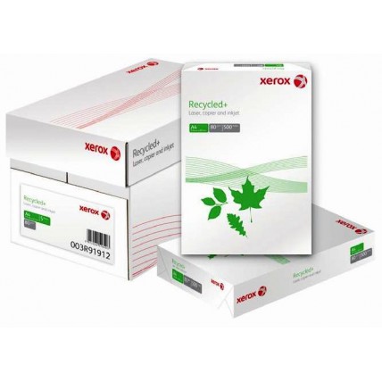 Hartie reciclata, A4, 80g/mp, XEROX Recycled+, alba